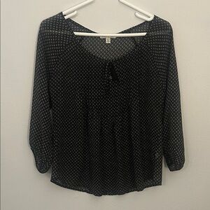 American Eagle Outfitters Black and White Blouse